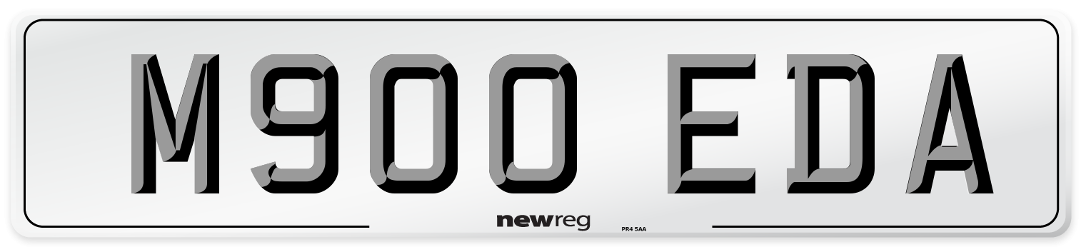 M900 EDA Number Plate from New Reg